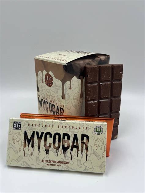 Mycobar Hazelnut Chocolate. . Mycobar mushroom chocolate